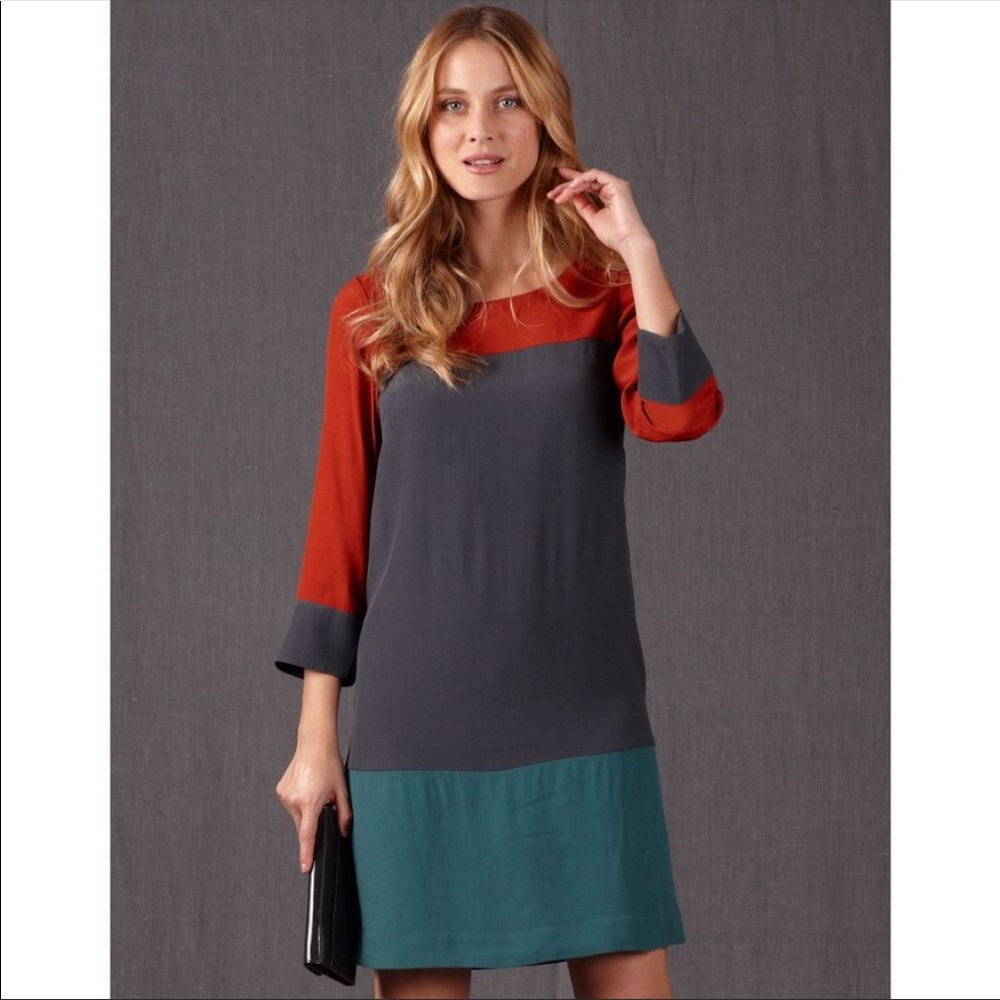 Boden Mod Colorblock Shift Dress